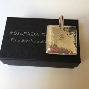Silpada Hammered Pillow Pendant